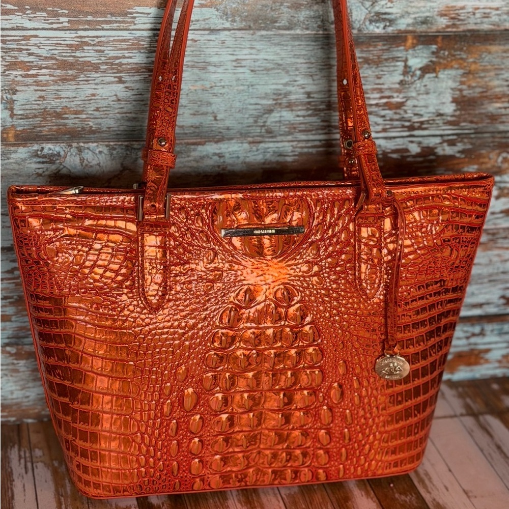 NWT Brahmin ORANGE POTION Medium Asher - Hard to find PRICE FIRM - Picture 5 of 16